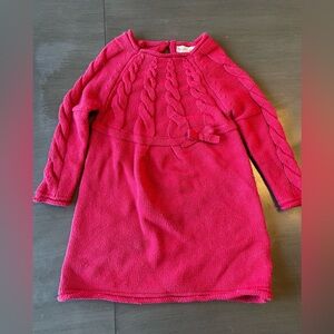 5/$25 Girls Size 2T Red Sweater Dress Long Sleeve Margaux & Lexi